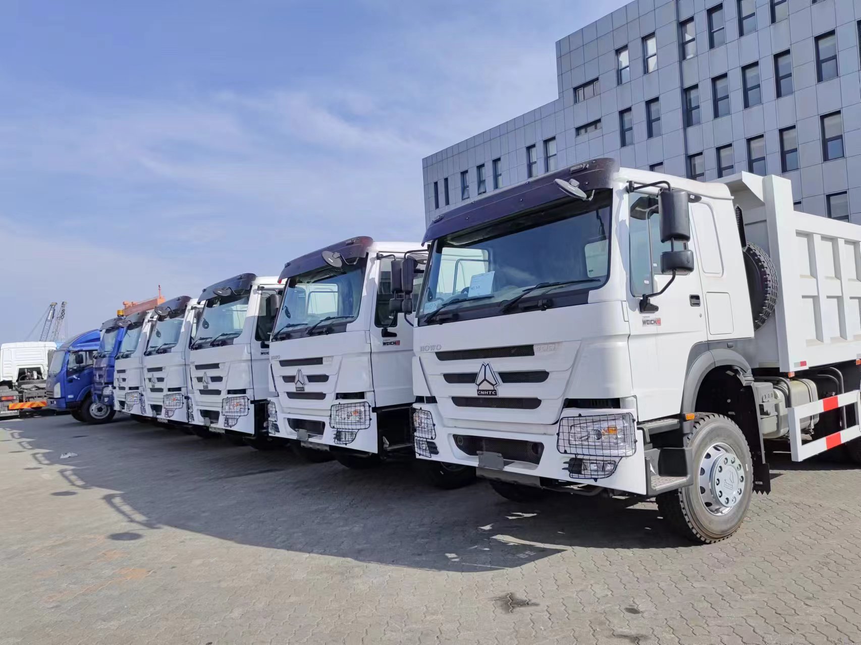 Sinotruk Howo 6*4 trak dump bersedia untuk penghantaran