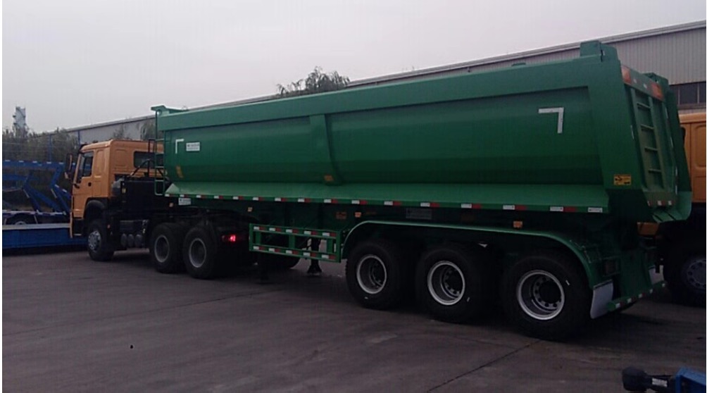 Treler Semi Dump 3 Gandar dengan kapasiti 35cbm