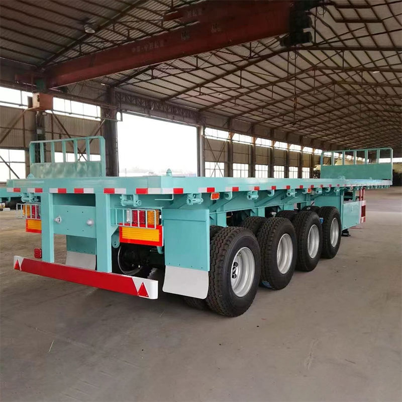 40ft 4 gandar treler separa flatbed dengan gandar bpw 13t
